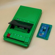 레트로 휴대용 마이마이 워크맨 녹음기 복고풍 테이프, 상세페이지 참고, 화이트 녹음 + USB + 블루투스