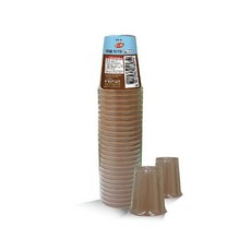 롯데다회용자판기컵2호커피색 25개입 190ml(7x8cm) PP다회용컵 플라스틱위생컵, 25개, 롯데다회용자판기컵, 190ml
