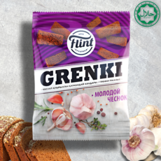 Flint сухарики со вкусом чеснока 100 г, 1 шт.