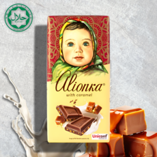 Молочный шоколад Алёнка с карамелью, 75 г