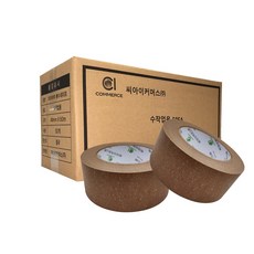 씨아이커머스 박스테이프 3세대 러버 종이 크라프트 테이프 48mm x 50m, 40개