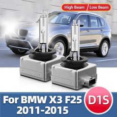 LSlight HID 전구 헤드라이트 D1S 제논 램프 6000K BMW X3 F25 차량용 2011 2015 2x 12V 35W, 한개옵션1, 01 Headlight (2PCS)