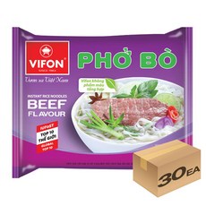 비폰 포보 베트남 쌀국수 즉석라면 소고기맛, 60g, 30개