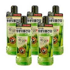 LG생활건강 죽염 가글 오리지널 진 750ml, 5개