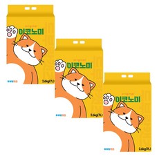 두부랑 캣츠 이코노미 압축형 오리지날 고양이 모래 7L 3개, 2.6kg