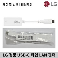 LG 정품 gram 그램 C타입 노트북 랜젠더 벌크 CRJ45 화이트, 중고(A급)-화이트, 1개