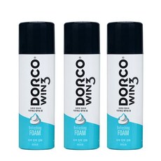 도루코 WIN3 리프레싱 쉐이빙폼 210ml x 3개