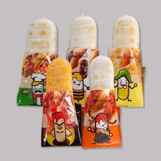 한끼 간식 구운호떡 마리 꿀 불닭 치즈 피자 누드떡볶이 쌀떡, 로뎀푸드 구운호떡마리 5종 1세트, 1개
