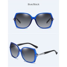 여성용 대형 트렌드 자외선 방지 선글라스 8303, blue black, other, 1개