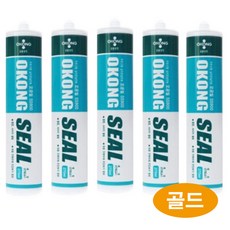 오공 씰 SS900 실리콘 실란트 무초산형 연골드 270ml, 5개