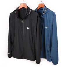 [Surkat] 언더아머 21F/W 남성 UA 기능성 레거시 윈드브레이커 재킷 경량 집업 바람막이, 푸른