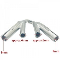 [1142212] Speed Welding Nozzle Round and Triangular Style Welding Tip For Plastic Leister Vinyl Weld, 8mm Triangular Type