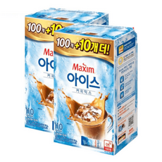 맥심 아이스 커피믹스 100T+10T 2개, 13g, 110개입