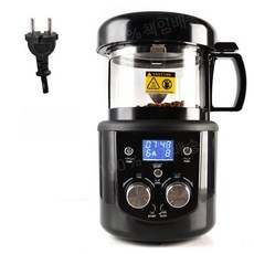휴대용 로스팅 커피 머신 가정용 소형 전자동 열풍 콩 기계 자동 냉각 가정용커피머신, 듀얼 노브