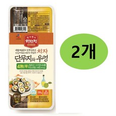 하선정 CJ 치자 단무지와우엉 220g x2개(무료배송), 3개