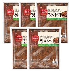 CJ제일제당 하선정 장아찌 1kg x 5개