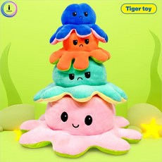 션톅헝겊 반전 문어 4p 인형 캐릭터 디자인 애착 놀이 장난감^^*, 션턕욥션!!, 1개