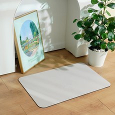  공감리빙 빨아쓰는 깨지지 않는 규조토 발매트 쿨그레이  상품 이미지