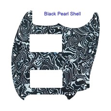 Fei 남자 맞춤 부품 교체 미국 펜더 머스탱 클래식 시리즈 스타일 기타 Pickguard 오순절 머스탱 HH PAF 험버커 Picku, Black Pearl Shell, 1개
