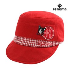 [레노마골프]여성 프렌치 불독 로고 포인트 캡모자 RWACG8806-500_G, RED