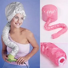 헤어 드라이어 캡 케어 파마 및 염색 스타일링 공기 조절 건조 후드 홈 미용실 용품, 4.pink, Pink, 1개