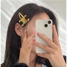 7cm데일리 스타일 예쁜 포인트 헤어 똑딱핀