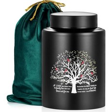 SOITIS 최대 140파운드 성인 유골 장식 유골함 스테인리스 화장 큰 유품 기념 새, Tree