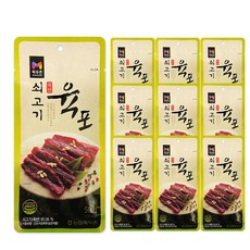 목우촌 쇠고기 육포, 50g, 10개 - 느린육포