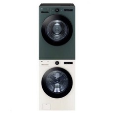 트롬 LG 오브제컬렉션 세탁기 FX23GNG + 건조기 RD20ENE 23kg + 20kg 세트 1등급 방문설치, 네이처 베이지(세탁기) 네이처 그린(건조기), fx23ENE-gng