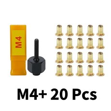 핸드 리벳 너트 건 세트 헤드 너트 리벳터 도구 수동 리벳 어댑터 아연 도금 다리미 너트 M3 M4 M5 M6 M8 M 0 M 2 2, 1세트