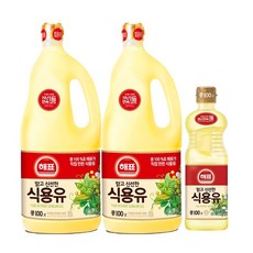 해표 식용유 1.8L x 2개 + 식용유 500ml x 1개