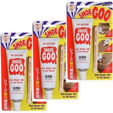 슈구 신발 보수제 내추럴 컬러 100g x 3개 세트 Shoo Goo 일본 정규품