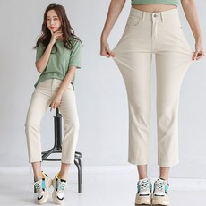 스판면바지