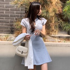 여성 플레어미니원피스