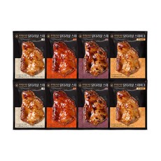 푸라닭/당일발송 순살 닭다리살 스테이크 4종 혼합구성, 130g, 8개
