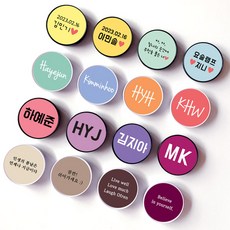 주문제작 스마트톡 그립 톡홀더 이니셜 스펠링 알파벳 문구 차량 레터링 커플 이름 요술램프지니 / 자석거치대와호환ok, 블루, 검정, 1개