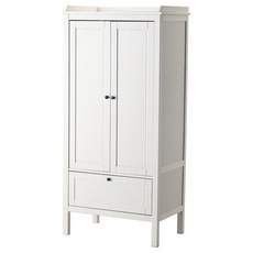 옷장 화이트 순드비크 80x50x172 cm, 기본