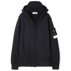 스톤아일랜드 STONE ISLAND 23FW Q0122 Soft Shell-R_E.Dye® Technology in Recycled Polyester Light Hooded Bl