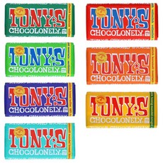 토니스 초코론리 초콜릿 7종 종합세트 tonys 다크 밀크, 1세트, 180g