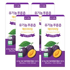 머거요 유기농 푸룬즙 에브리타임 NFC 착즙 푸룬주스, 4개, 280g
