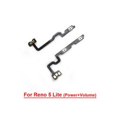 개 플렉스 Lite Reno6 켜기 CPH2365 스위치 OPPO 케이블 용 20 볼륨 다운 5 끄기 Reno 업 CPH2205 전원 버튼, Reno5 Lite Set, 1개