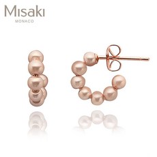[Misaki]미사키 QCREBLISSMINIPINK 진주 이어링 BLISS MINI PINK