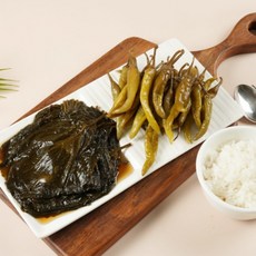 [국내생산] 간장깻잎 1kg+간장고추 1kg 입점 출시, 1세트, 1kg