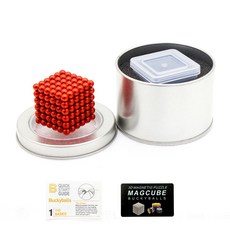 Onsuft 네오큐브 자석볼 5mm 마그네틱볼, 빨강, 1개