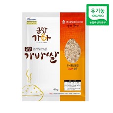 금탑가바 쌀 오분도미 4kg 유기농 기능성쌀 가바쌀 5분도, 없음, 1개