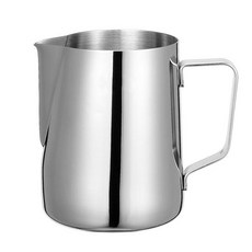 스테인레스 스틸 우유피쳐 우유 거품 주전자 에스프레소 커피 피처 바리스타 공예 라떼, 150ml, 1개