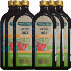  프리미엄로사 유기농 로즈힙 퓨레 원액 주스, 500ml, 6개 