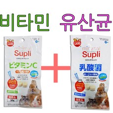 마루칸 유산균 비타민 햄스터 토끼 기니피그 영양 간식, 마루칸 비타민20g+유산균20g(완제품배송), 1개