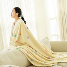 코팅블루 도톰 보드라운 극세사 감성 블랭킷 담요