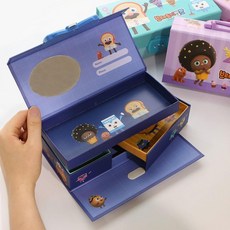 브레드이발소 어린이 비밀 종이 지함필통 펜슬케이스